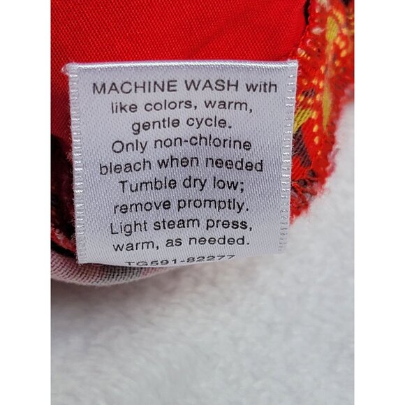 Pendleton Womens Red Paisley Print Pencil Skirt Size 6 Cotton Blend Stretch - Picture 5 of 8